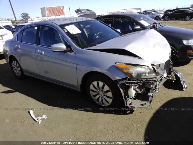 1HGCP2F31AA135636 - 2010 HONDA ACCORD LX SILVER photo 1