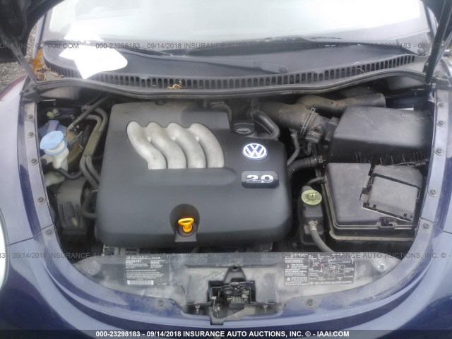 3VWBK21C21M451997 - 2001 VOLKSWAGEN NEW BEETLE GL 蓝色 照片 10