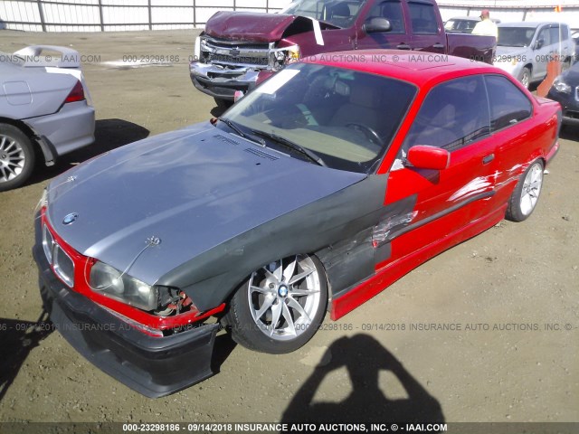 WBABF7327WEH41237 - 1998 BMW 323 IS RED photo 2