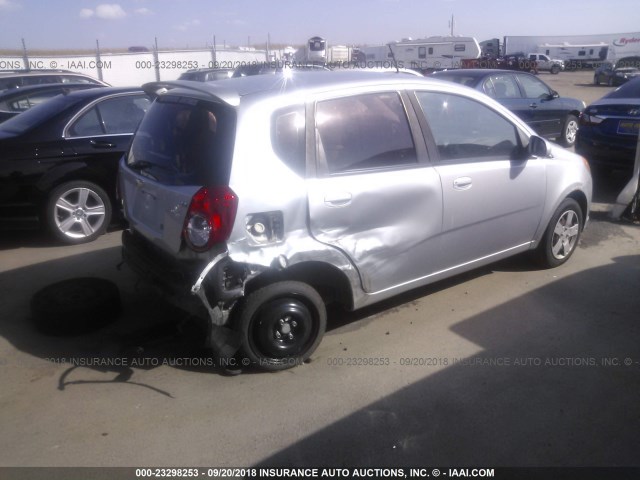 KL1TD6DE9BB214994 - 2011 CHEVROLET AVEO LS/LT SILVER photo 4