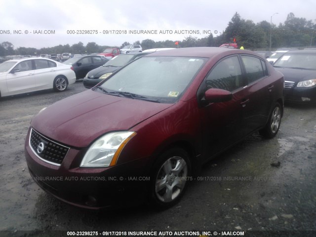 3N1AB61E98L689520 - 2008 NISSAN SENTRA 2.0/2.0S/2.0SL RED photo 2