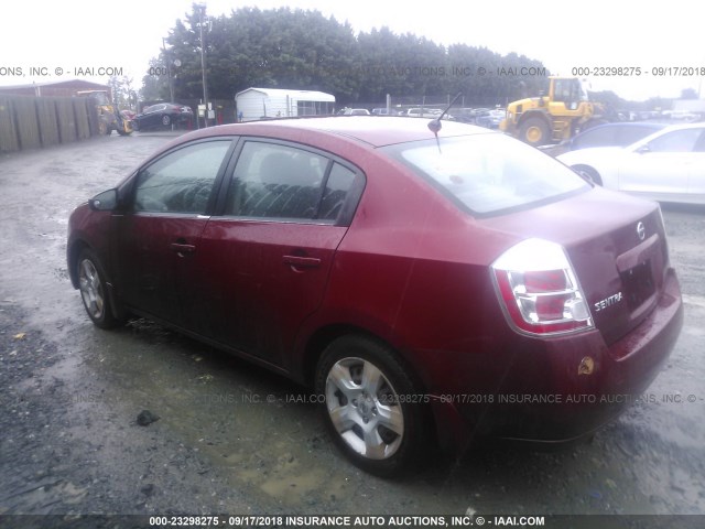 3N1AB61E98L689520 - 2008 NISSAN SENTRA 2.0/2.0S/2.0SL RED photo 3