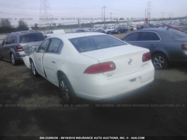 1G4HJ5EM7BU111211 - 2011 BUICK LUCERNE CXL WHITE photo 3