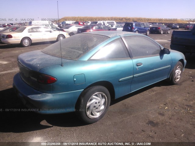 1G1JC1243VM105013 - 1997 CHEVROLET CAVALIER RS GREEN photo 4