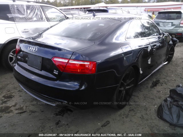 WAUDK78T89A003980 - 2009 AUDI A5 QUATTRO Dark Blue photo 4