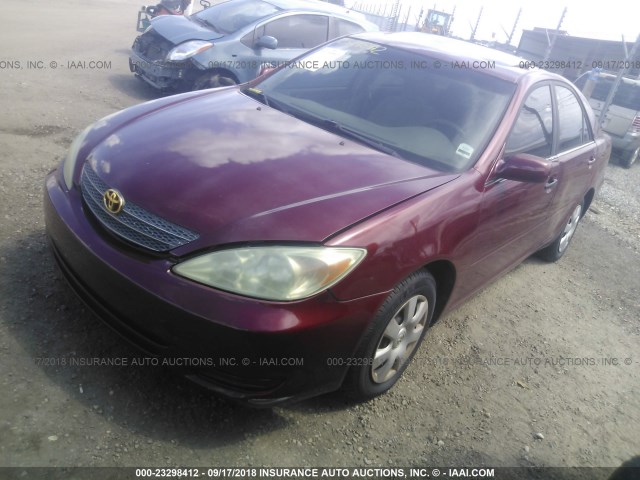 4T1BE32K64U270418 - 2004 TOYOTA CAMRY LE/XLE/SE Қызыл фото 2