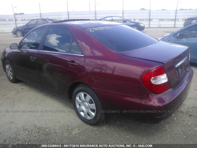 4T1BE32K64U270418 - 2004 TOYOTA CAMRY LE/XLE/SE Қызыл фото 3