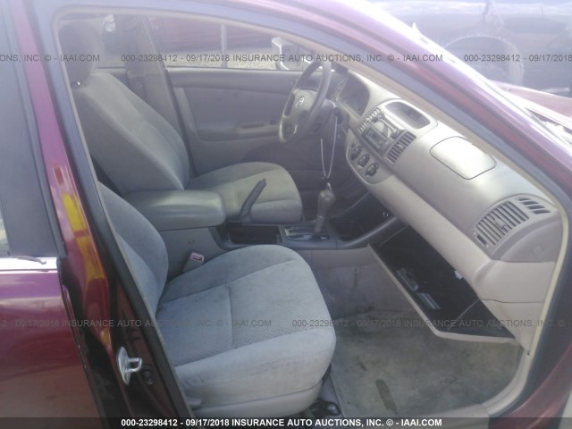 4T1BE32K64U270418 - 2004 TOYOTA CAMRY LE/XLE/SE Қызыл фото 5