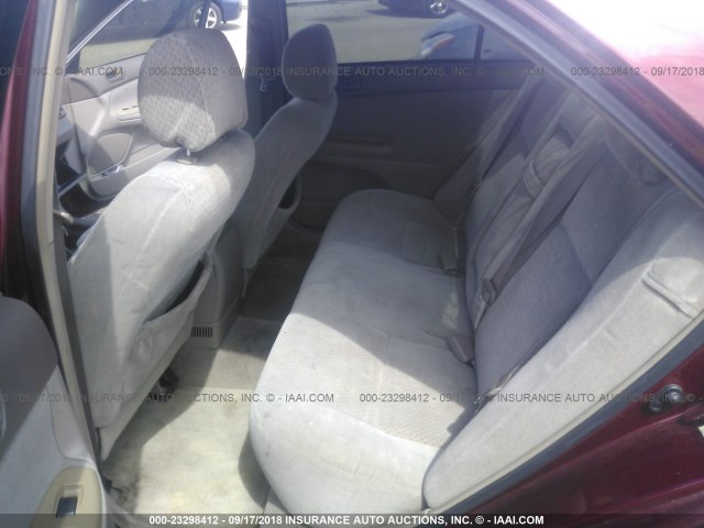 4T1BE32K64U270418 - 2004 TOYOTA CAMRY LE/XLE/SE Қызыл фото 8