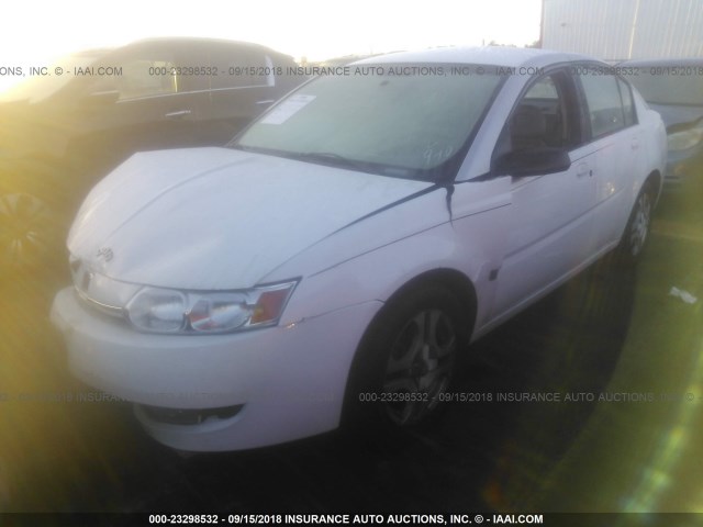 1G8AL52F03Z127450 - 2003 SATURN ION LEVEL 3 WHITE photo 2