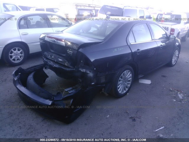 3FADP0L30BR212229 - 2011 FORD FUSION HYBRID BLACK photo 4