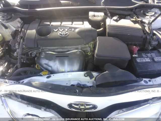 4T1BF3EK5AU556135 - 2010 TOYOTA CAMRY SE/LE/XLE WHITE photo 10