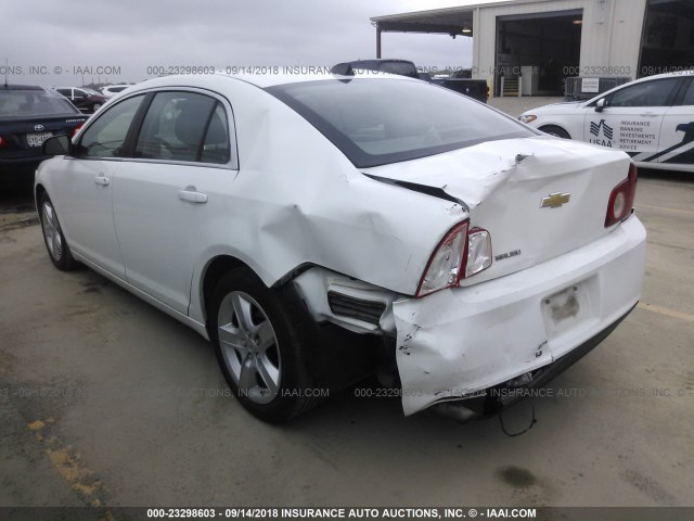 1G1ZA5EU2CF148139 - 2012 CHEVROLET MALIBU LS WHITE photo 3