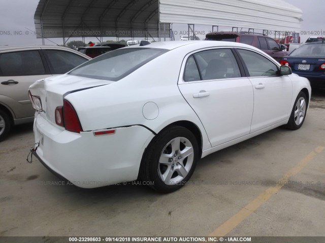1G1ZA5EU2CF148139 - 2012 CHEVROLET MALIBU LS WHITE photo 4