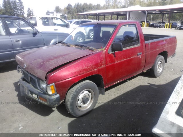 1N6SD11S3PC325167 - 1993 NISSAN TRUCK SHORT WHEELBASE RED photo 2