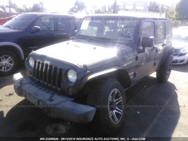 1J4BB3H14AL142153 - 2010 JEEP WRANGLER UNLIMITE SPORT BLACK photo 2