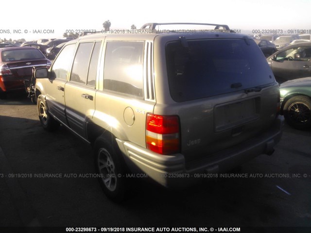1J4GZ78Y2VC688302 - 1997 JEEP GRAND CHEROKEE LIMITED/ORVIS TAN photo 3