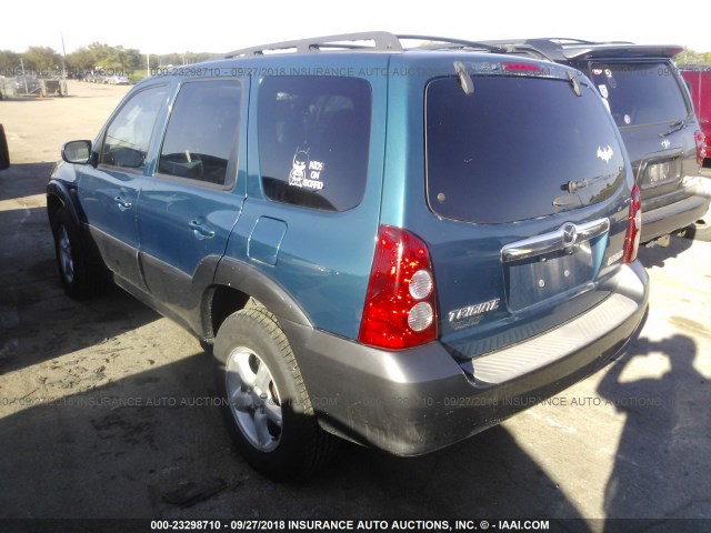 4F2YZ94185KM10895 - 2005 MAZDA TRIBUTE S BLUE photo 3