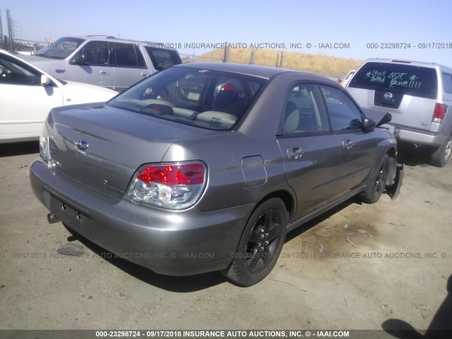 JF1GD67616H510048 - 2006 SUBARU IMPREZA 2.5I GRAY photo 4