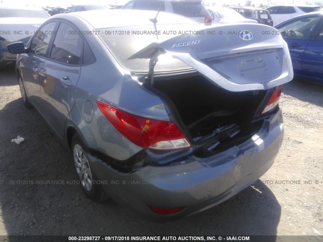 KMHCT4AE1HU352154 - 2017 HYUNDAI ACCENT SE BLUE photo 6