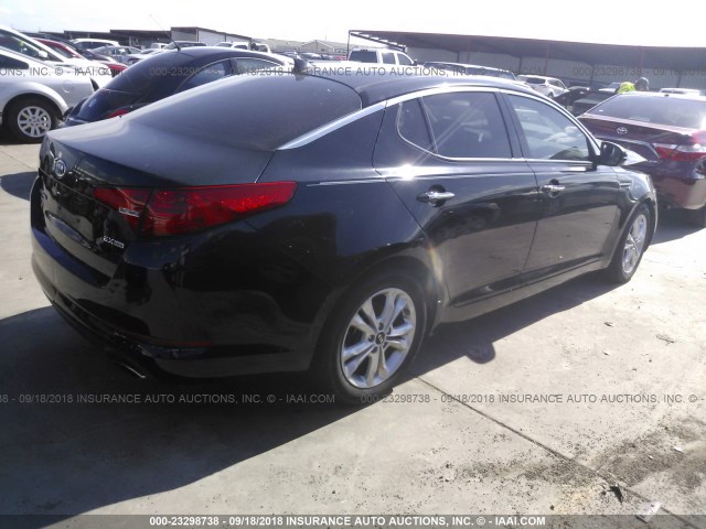 KNAGN4A7XB5128803 - 2011 KIA OPTIMA EX/SX BLACK photo 4