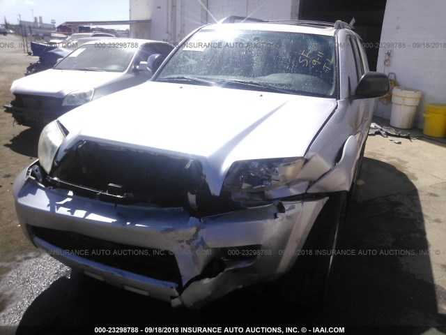 JTEBU14R360082791 - 2006 TOYOTA 4RUNNER SR5/SPORT SILVER photo 6