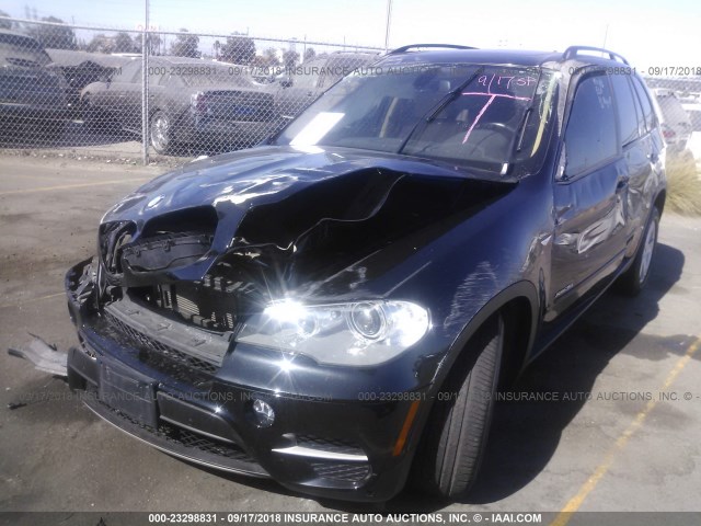 5UXZV4C55CL992337 - 2012 BMW X5 XDRIVE35I BLACK photo 2