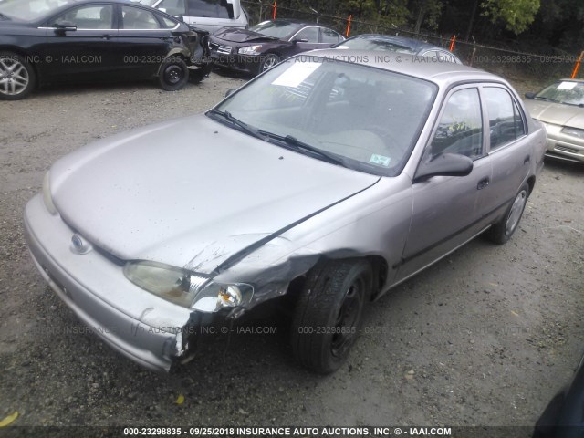 1Y1SK528X1Z409439 - 2001 CHEVROLET GEO PRIZM LSI GRAY photo 2