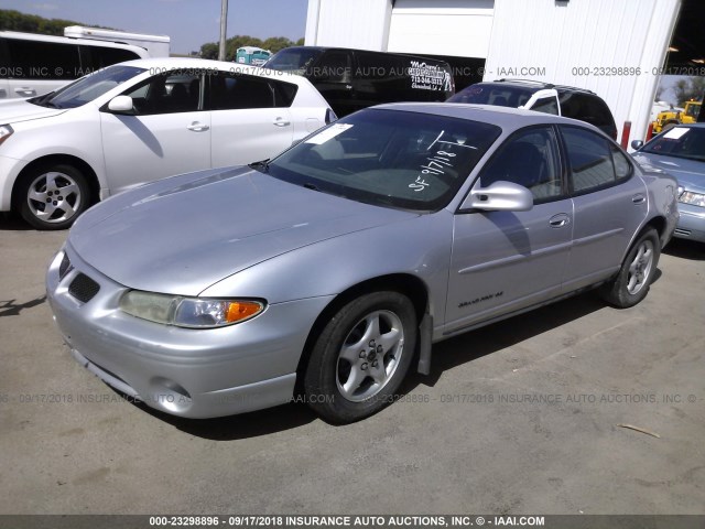 1G2WK52J91F263825 - 2001 PONTIAC GRAND PRIX SE SILVER photo 2