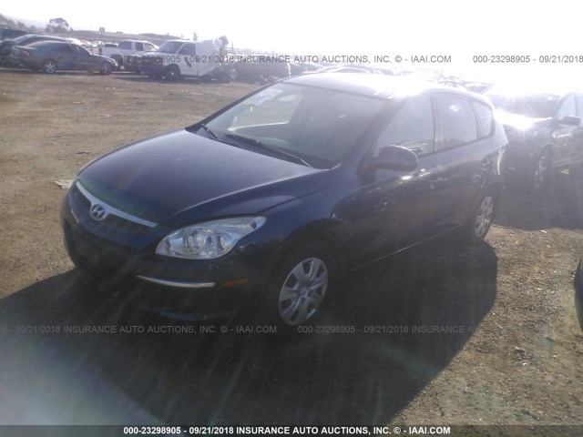 KMHDB8AE6BU120204 - 2011 HYUNDAI ELANTRA TOURING GLS BLUE photo 2