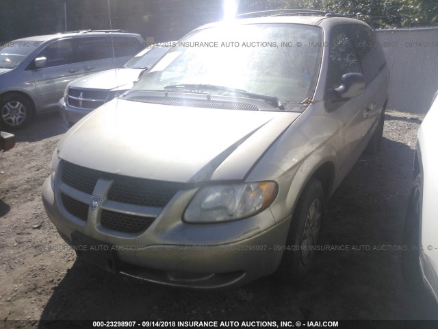 2D4GP44R03R303223 - 2003 DODGE GRAND CARAVAN SPORT TAN photo 2