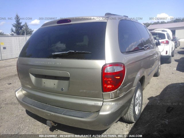 2D4GP44R03R303223 - 2003 DODGE GRAND CARAVAN SPORT TAN photo 4