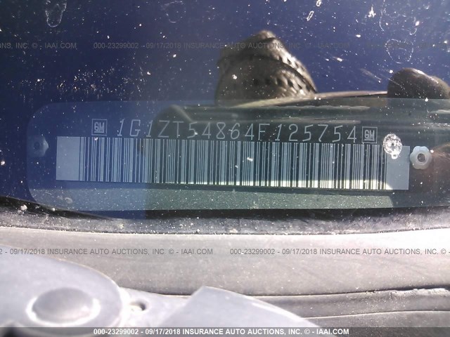 1G1ZT54864F125754 - 2004 CHEVROLET MALIBU LS 灰色 照片 9