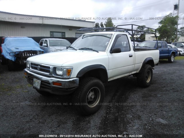 JT4RN01P6P7062704 - 1993 TOYOTA PICKUP 1/2 TON SHORT WHEELBASE/1/2 TON SHORT WHEELBASE DX WHITE photo 2