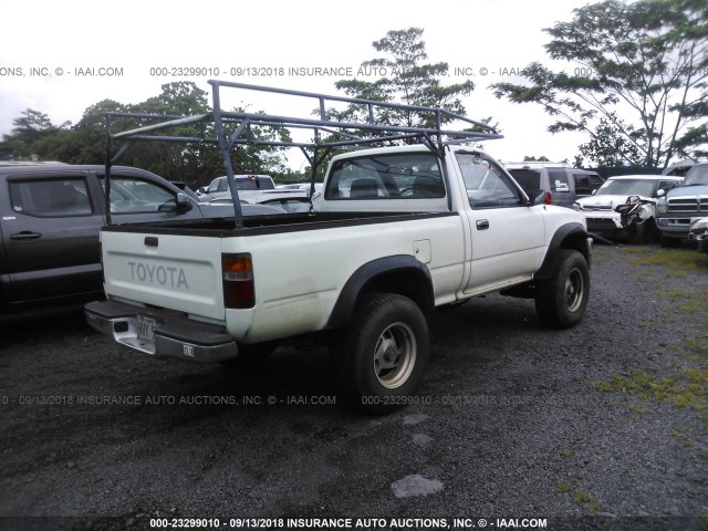 JT4RN01P6P7062704 - 1993 TOYOTA PICKUP 1/2 TON SHORT WHEELBASE/1/2 TON SHORT WHEELBASE DX WHITE photo 4