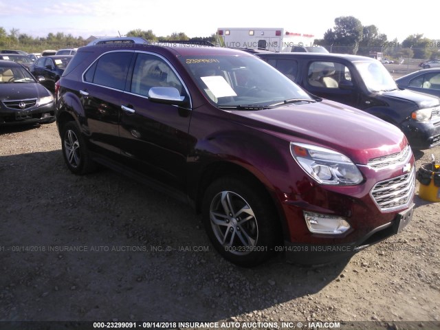 2GNALDEK7G6346956 - 2016 CHEVROLET EQUINOX LTZ RED photo 1