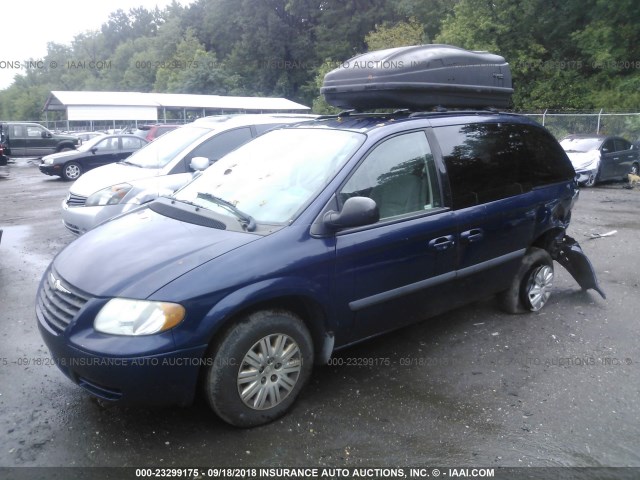 1A4GP45R26B538442 - 2006 CHRYSLER TOWN & COUNTRY  BLUE photo 2