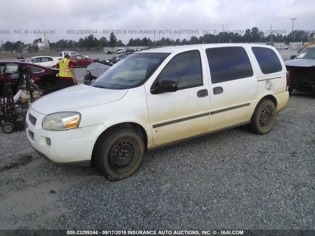 1GNDV23L66D205819 - 2006 CHEVROLET UPLANDER LS WHITE photo 2