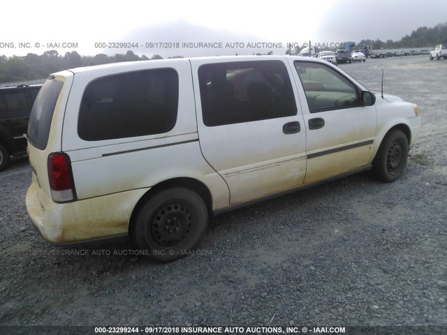 1GNDV23L66D205819 - 2006 CHEVROLET UPLANDER LS WHITE photo 4
