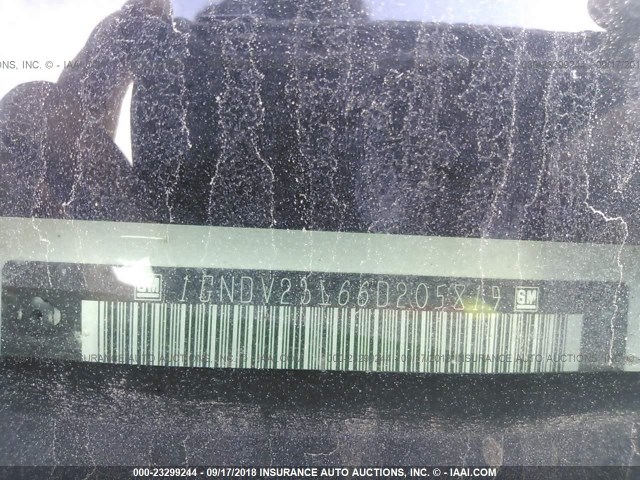 1GNDV23L66D205819 - 2006 CHEVROLET UPLANDER LS WHITE photo 9