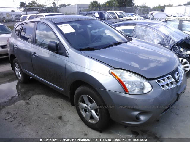 JN8AS5MT3CW600775 - 2012 NISSAN ROGUE S/SV SILVER photo 1