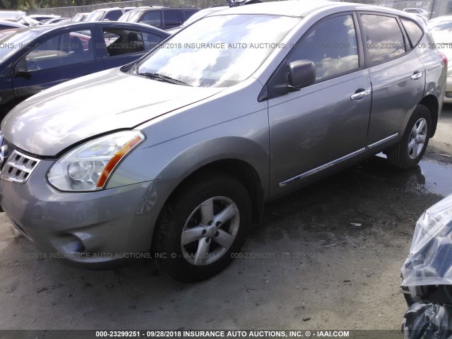 JN8AS5MT3CW600775 - 2012 NISSAN ROGUE S/SV SILVER photo 2