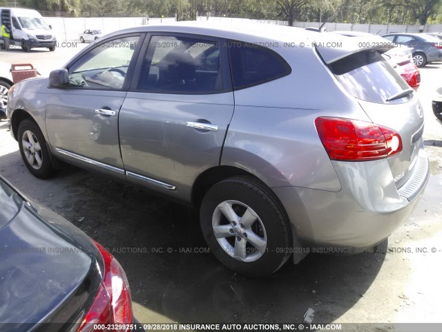 JN8AS5MT3CW600775 - 2012 NISSAN ROGUE S/SV SILVER photo 3