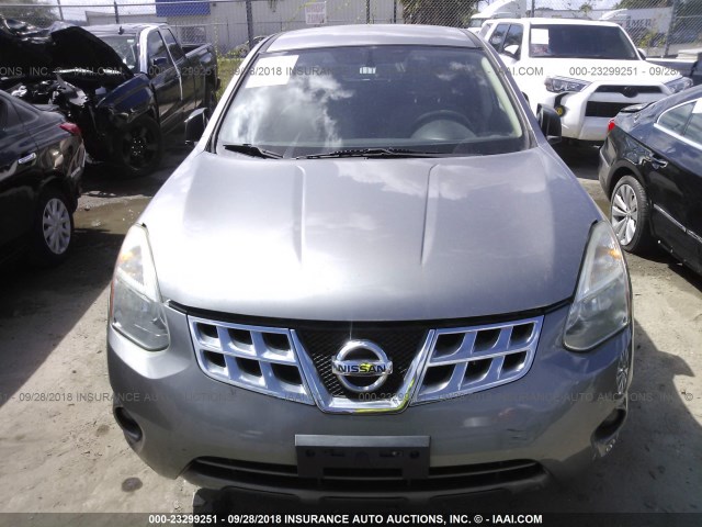 JN8AS5MT3CW600775 - 2012 NISSAN ROGUE S/SV SILVER photo 6