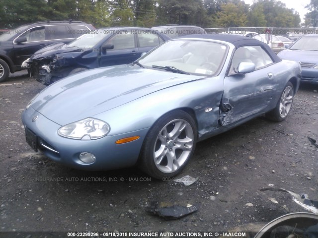 SAJDA42C142A38963 - 2004 JAGUAR XK8 Light Blue photo 2