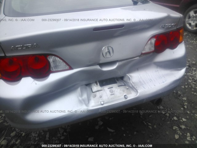 JH4DC53062C030458 - 2002 ACURA RSX TYPE-S SILVER photo 6