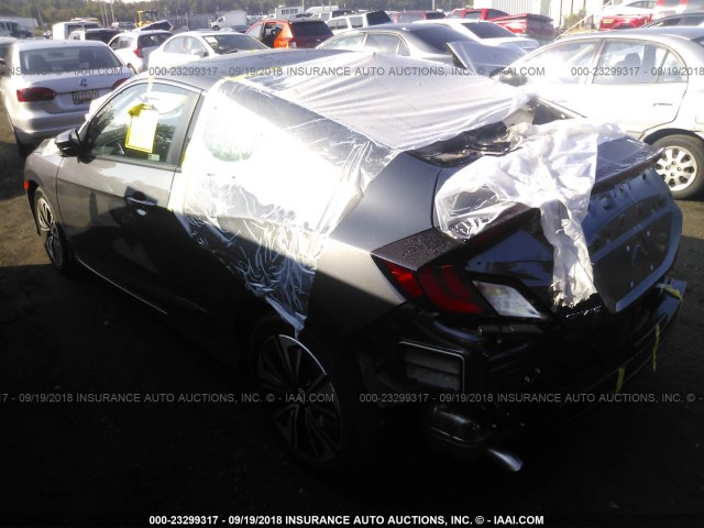 2HGFC3B70JH355469 - 2018 HONDA CIVIC EXL 灰色 照片 3