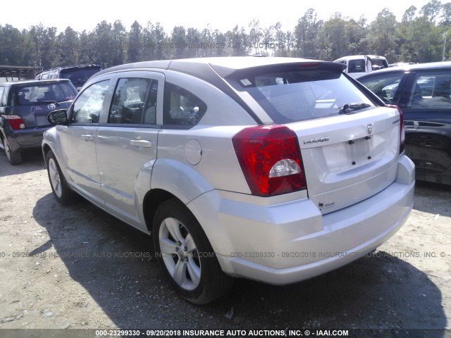 1B3CB3HA4BD172065 - 2011 DODGE CALIBER MAINSTREET SILVER photo 3