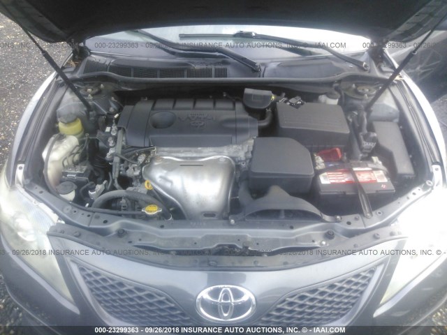 4T1BF3EKXBU663859 - 2011 TOYOTA CAMRY SE/LE/XLE GRAY photo 10