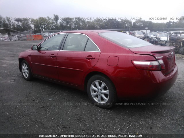 4T1BE46K07U080473 - 2007 TOYOTA CAMRY NEW GENERAT CE/LE/XLE/SE RED photo 3